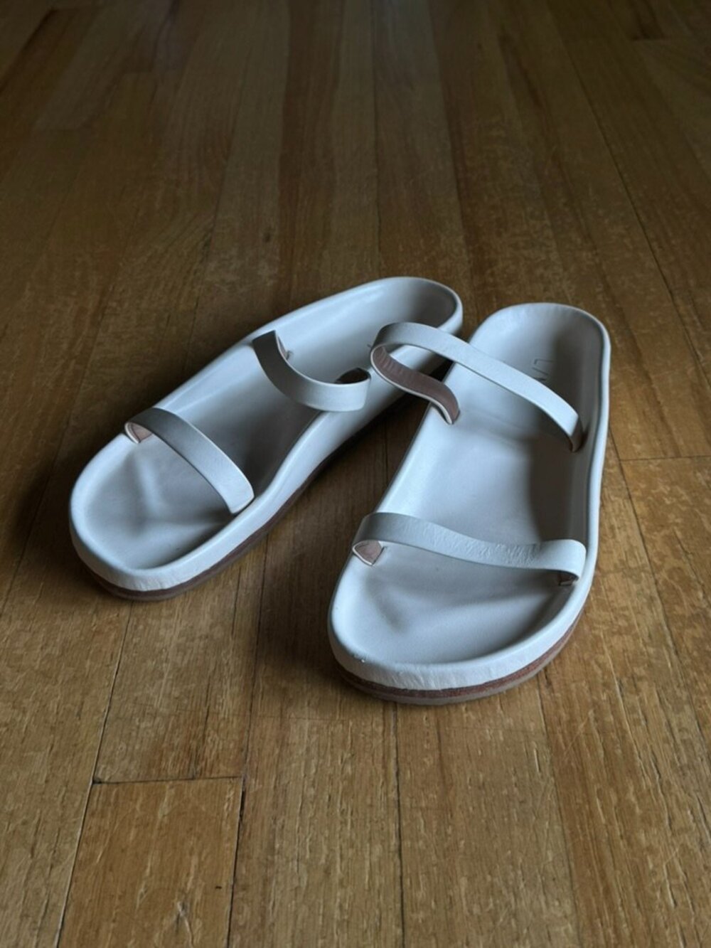 Lauren Manoogian Line Sandal in Bone Size 40